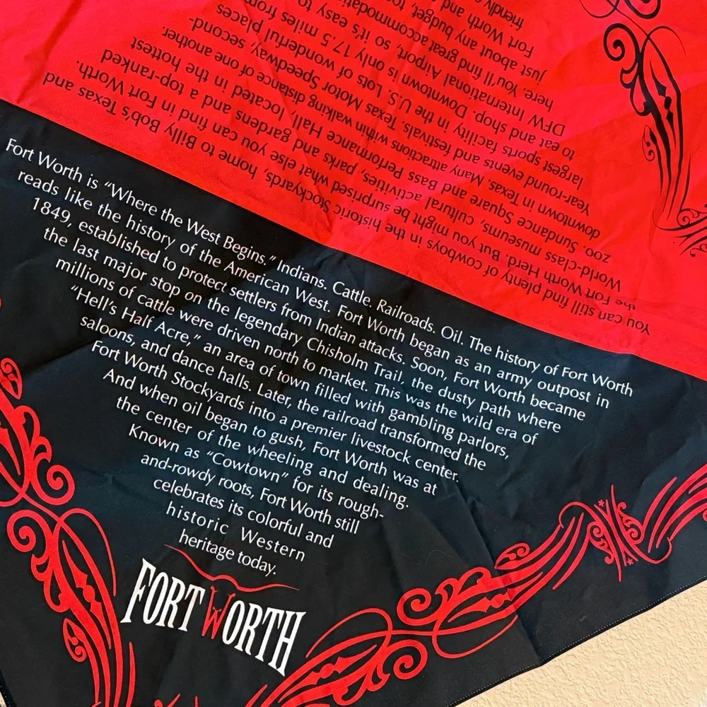 🆕 Luxurious Western Heritage Bandana – Fort Worth Collector’s Edition